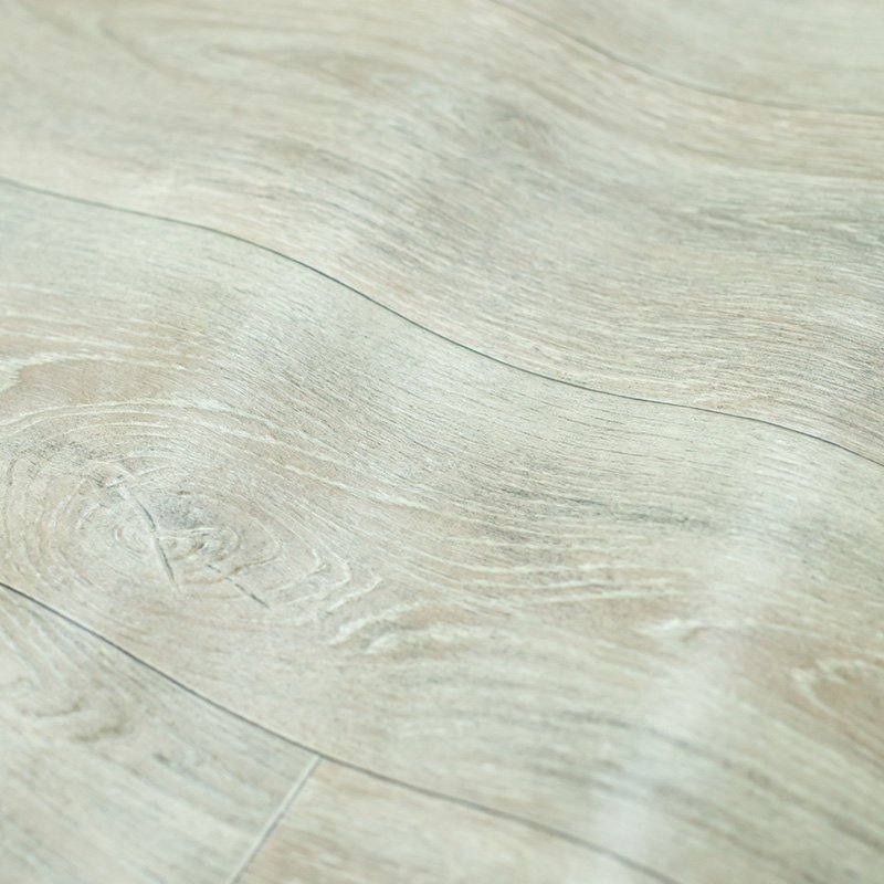 A white-finished wooden floor emphasizing concrete lifting and levelling in Louisville, KY 
