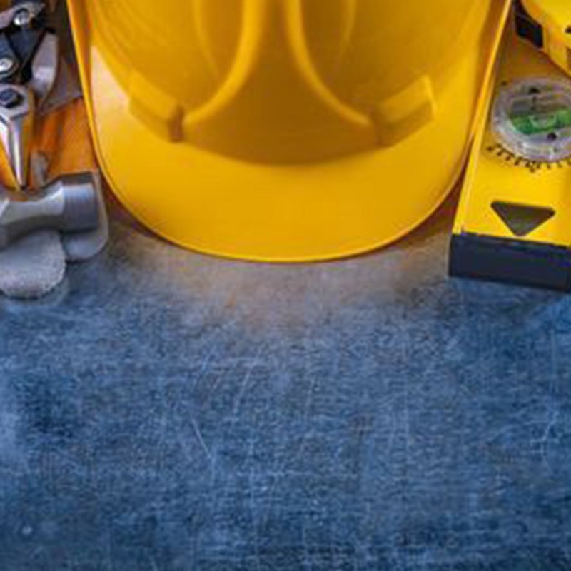 Yellow Construction Hard Hat with Measuring Tools in Louisville, KY