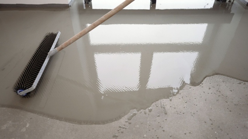 A self-leveling concrete creates a smooth, even floor surface by Case Foundation Systems